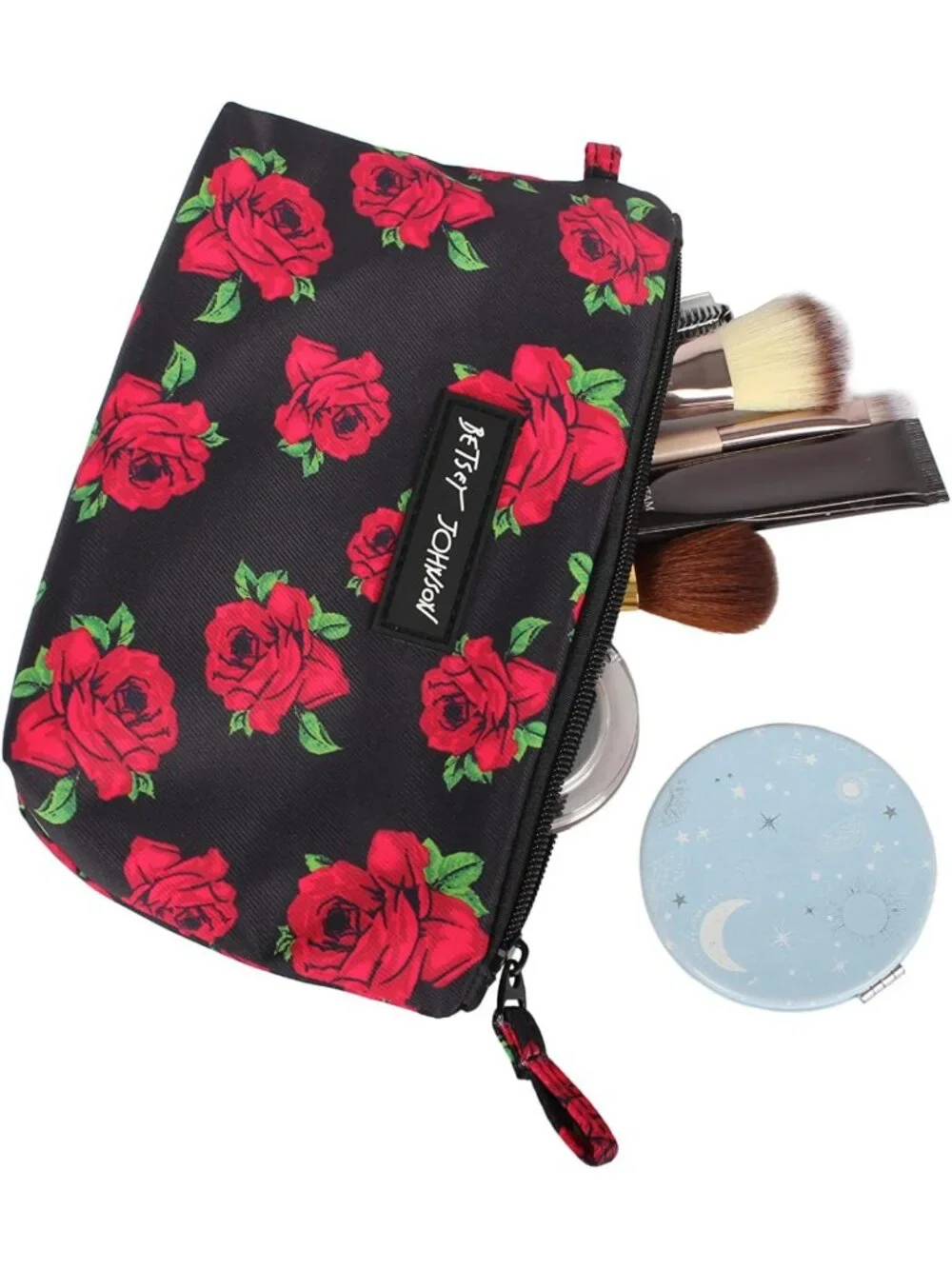 Lightweight Durable Cosmetic Pouch | Small Toiletry Bag with Zipper Pocket for
